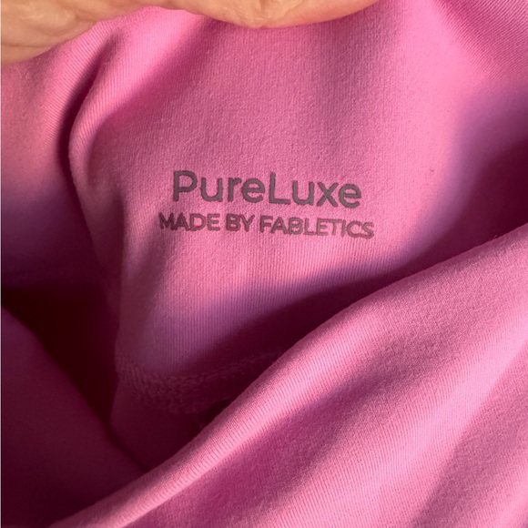 NWT Women’s Fabletics Pure Luxe Oasis Crossover Leggings - Sunset Pink-XL - Picture 2 of 8